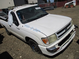 1999 TOYOTA TACOMA STD CAB WHITE 2.4L MT 2WD Z16329